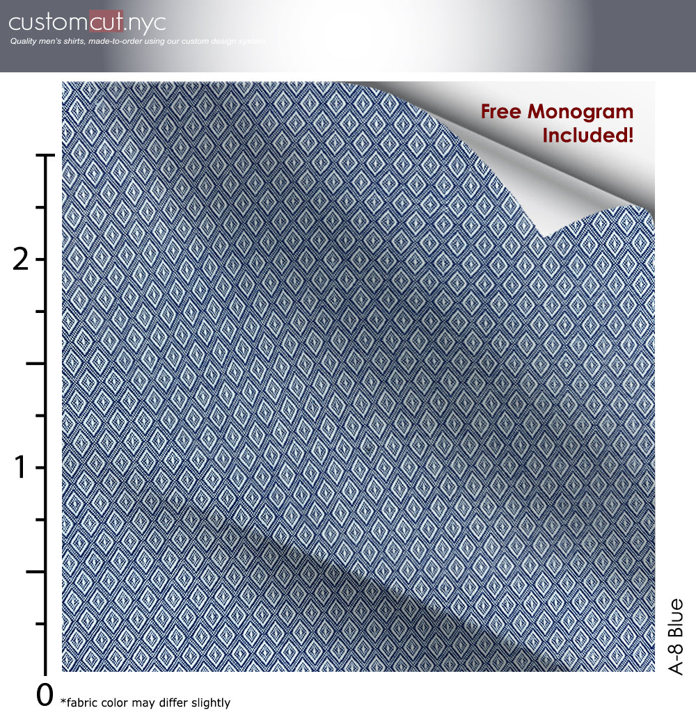 Diamond Geo 100% Cotton - Custom Tailored Dress Shirt Diamond Geo 100% Cotton - Custom Tailored Dress Shirt
