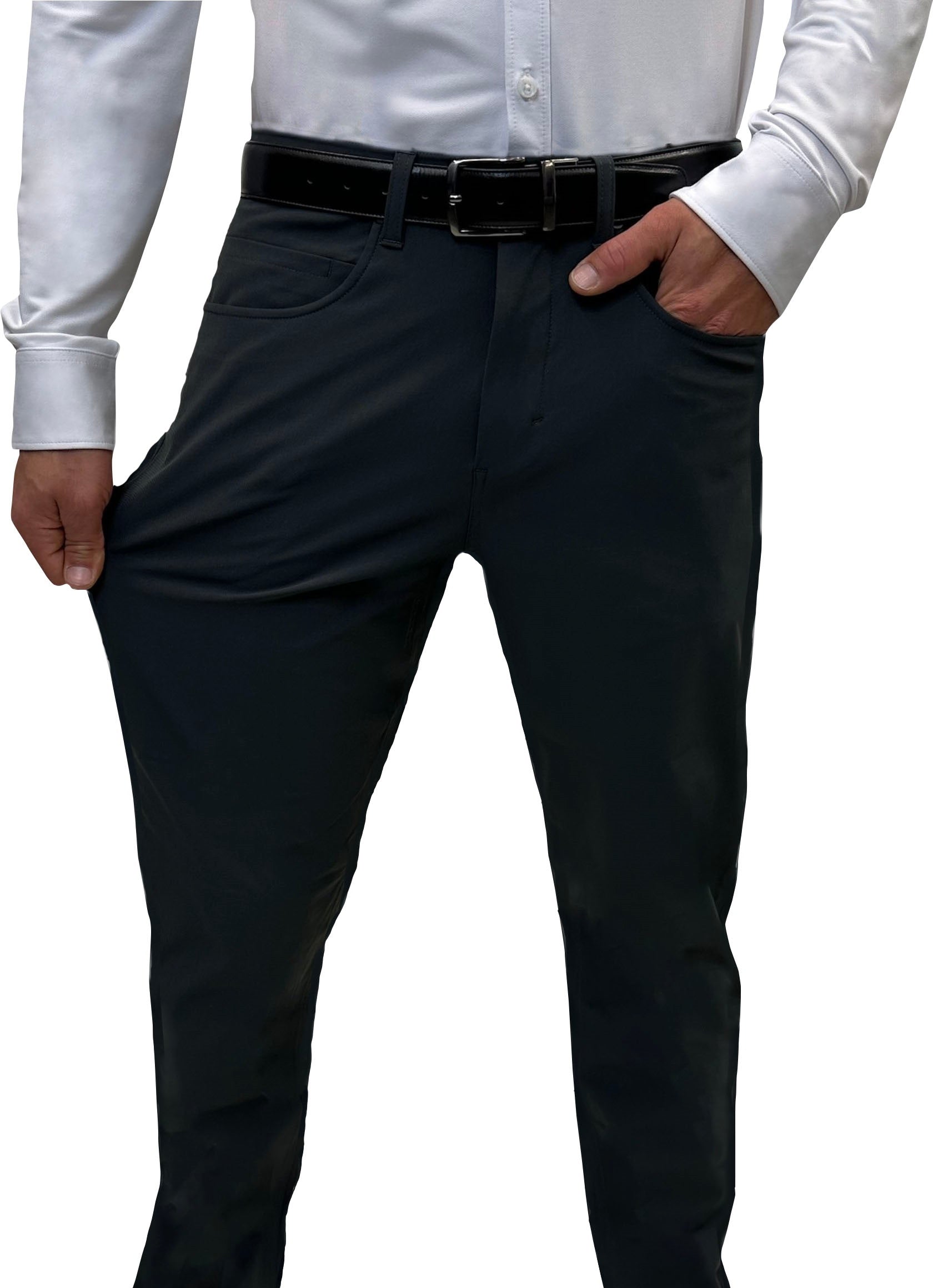 Black Tech Flex Pants Don'tCrushYourNuts The Perfect Office And Leisure Pant! (gs)