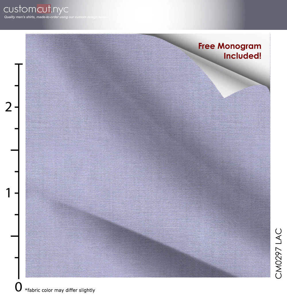 Custom Fitted Dress Shirt - Lilac Stretch Cotton (CM0297)