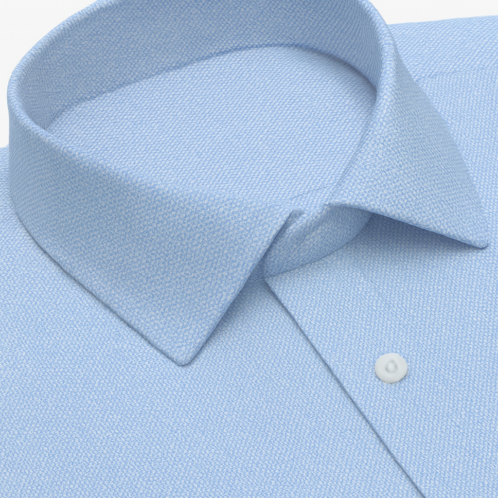 Mini Oxford Light Blue Non Iron - Custom Dress Shirt