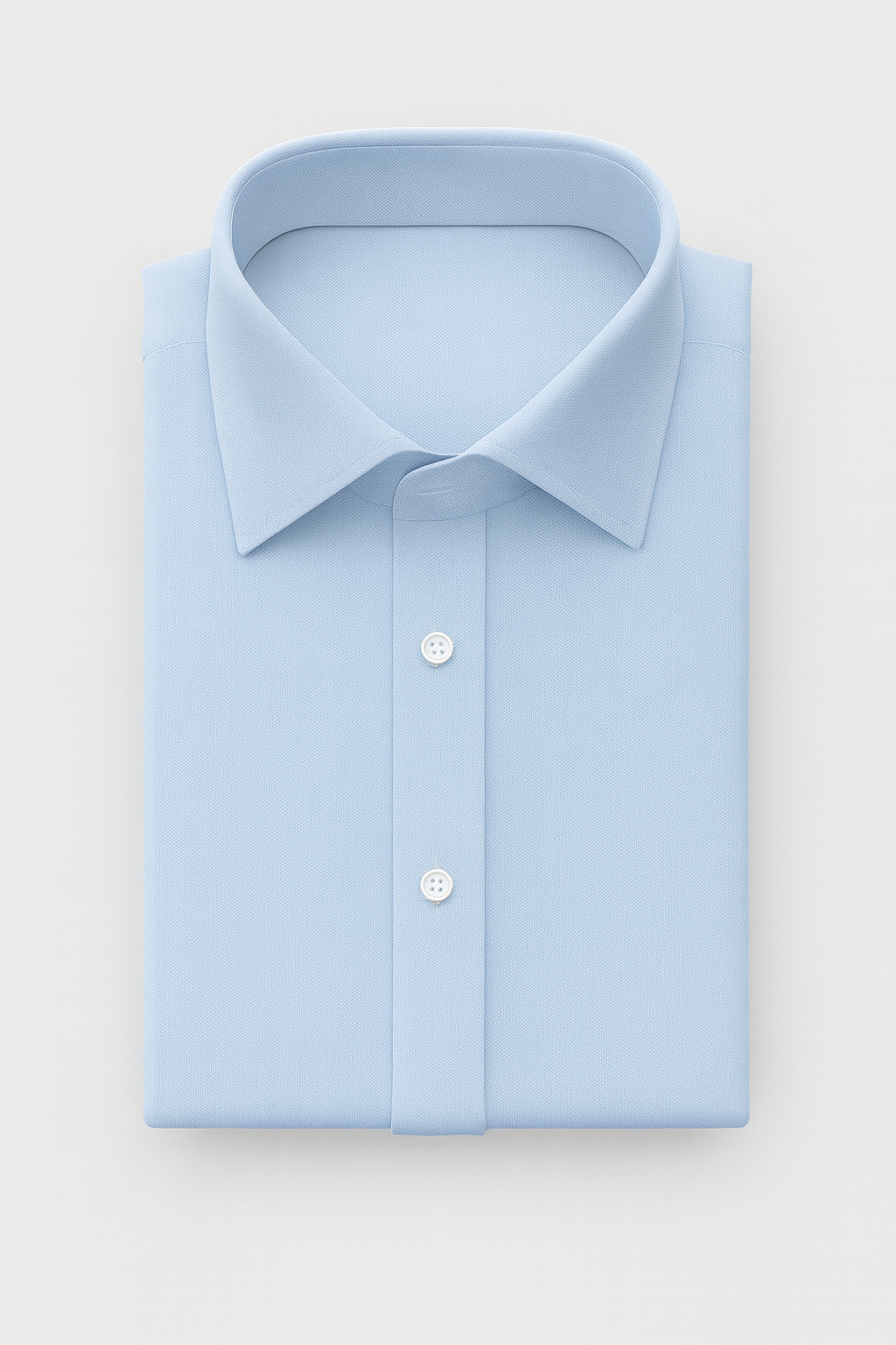 Pale Blue Non Iron Solid - Custom Dress Shirt