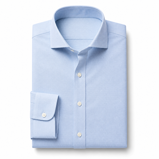 Mini Oxford Light Blue Non Iron - Custom Dress Shirt