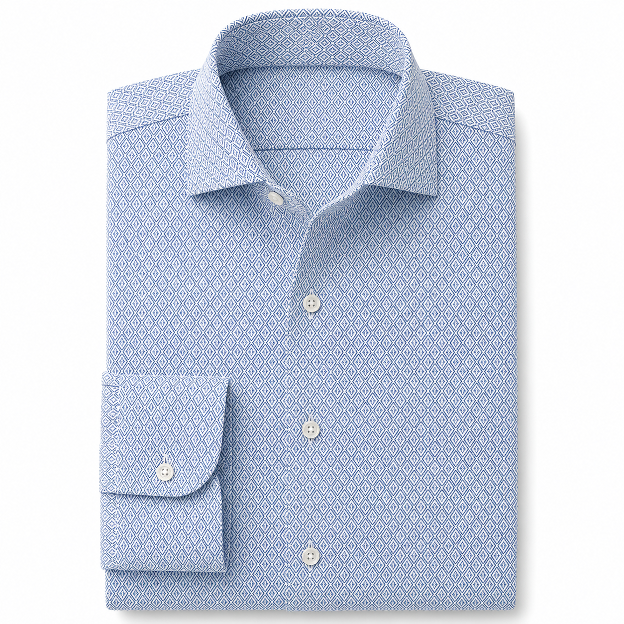 Diamond Geo 100% Cotton - Custom Tailored Dress Shirt
