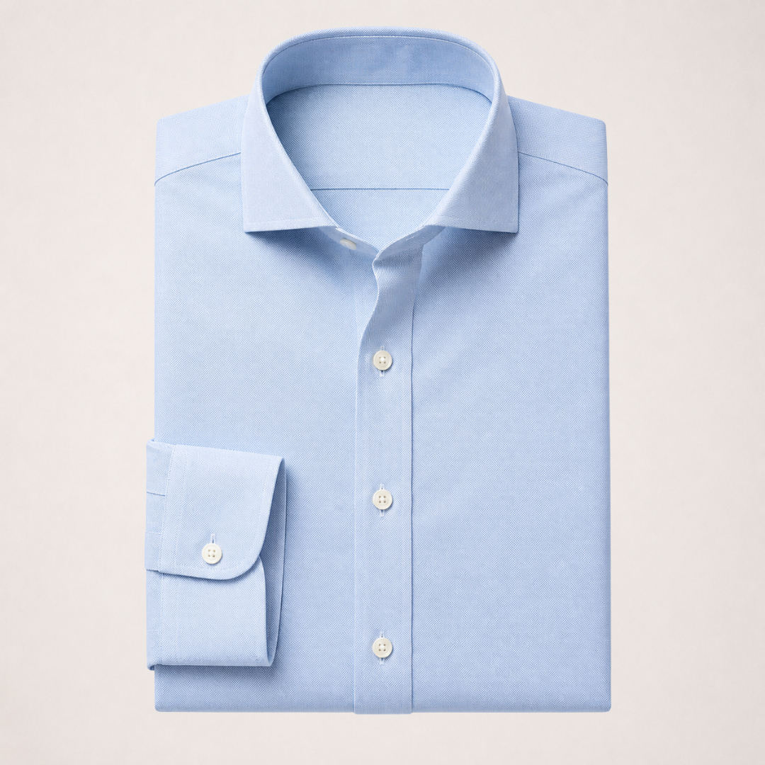 Mini Oxford Light Blue Non Iron - Custom Dress Shirt
