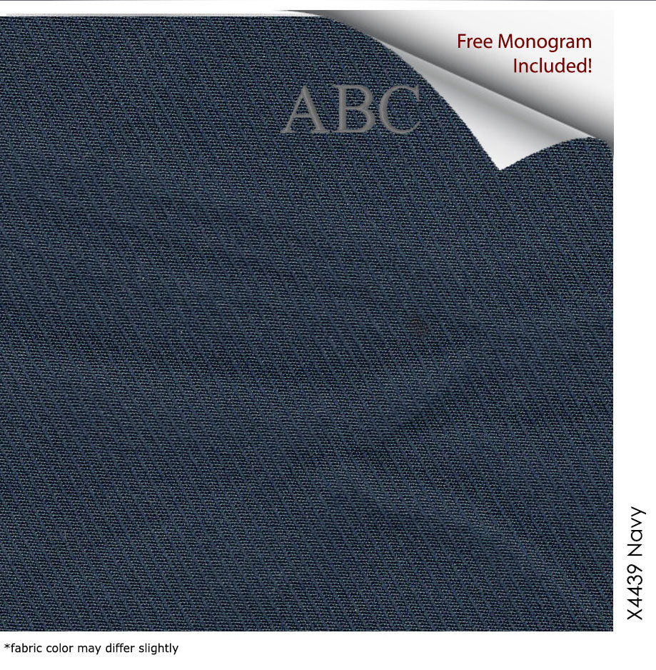 Navy Tech Flex Solid Twill Textured Shirt (X4439