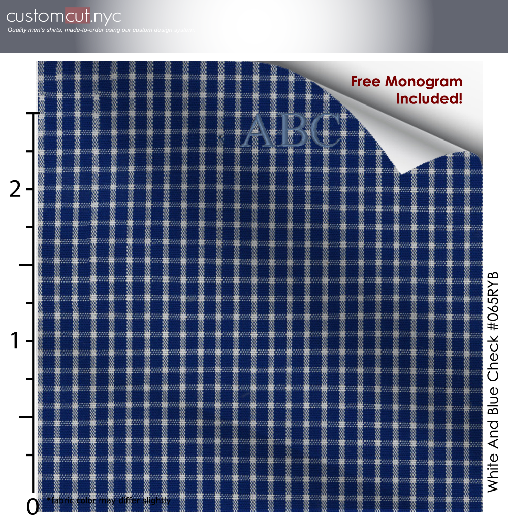 Fine Counts Cotton Royal Blue Custom Monogrammed Dress Shirt (#065RYB)