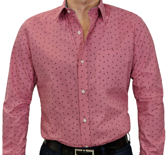 Anchors Away Print  #cc122, 100% Cotton, Men's Monogrammed Custom Tailored Shirt gs