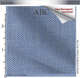Blue Dots, 100% Cotton, Men's Monogrammed Custom Tailored Shirt (#CC126)