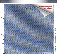 Blue Dots, 100% Cotton, Men's Monogrammed Custom Tailored Shirt (#CC126)