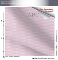 Pale Pink Non Iron Monogrammed Dress Shirt (Item cc47)