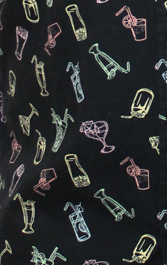 Short Sleeve Printed Button Shirt cc11