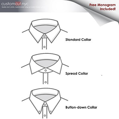 Black Square Fine Counts Cotton Custom Monogrammed Dress Shirt (#172nv)